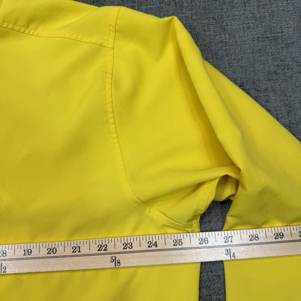 Vintage Nike Jacket Men's XL Yellow 1/4 Zip Pullover Windbreaker‎ Golf